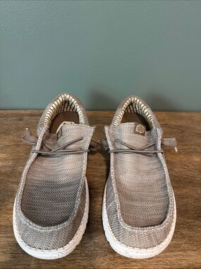 Hey Dude Knit Slip-Ons in Taupe